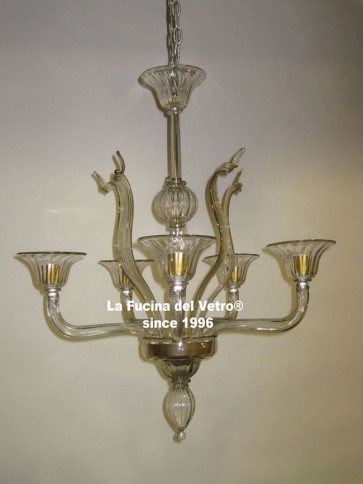 Murano glass chandelier "GREED" 
