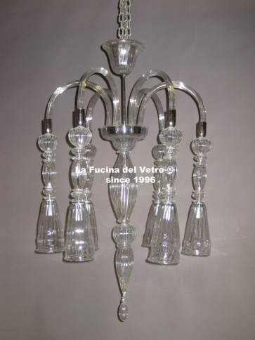 Murano glass chandelier "SLOTH" 