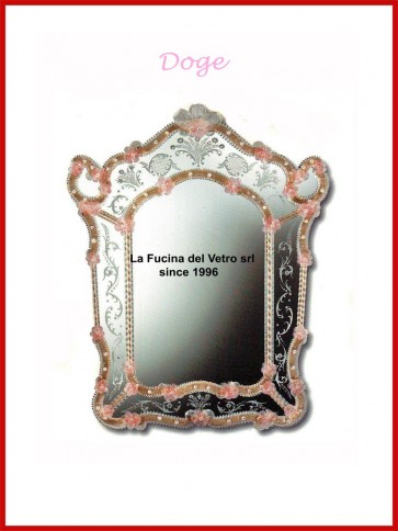 Murano glass mirror "DOGE"