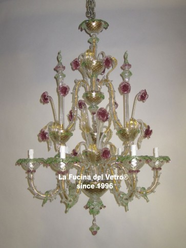 Murano glass chandelier "REZZONICO VERS.2" 
