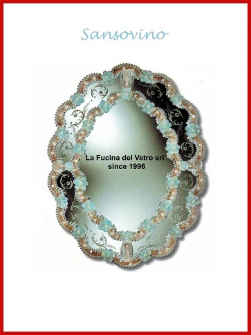 Murano glass mirror "SANSOVINO" 