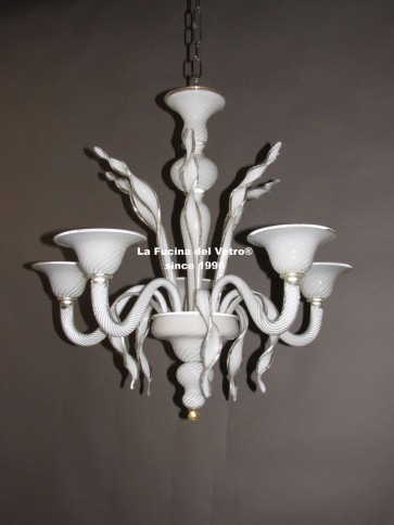 Murano glass chandelier  "LUST GOLD" 