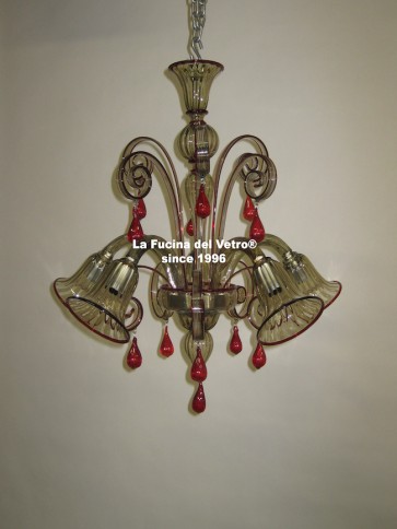 Murano glass chandelier "PASTORAL MANU"
