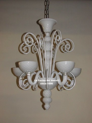 "PASTORAL BLOWN" Murano glass chandelier