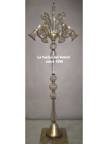 Murano glass floor lamp "PASTORAL"