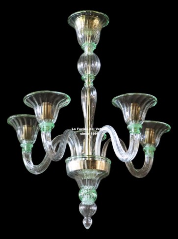 "MODERN PASTORAL" Murano glass chandelier