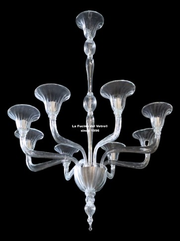 "MODERN PIPE" Murano glass chandelier 