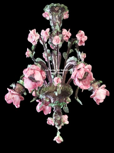 "ROSE GARDEN VERS. 1" Murano glass chandelier 