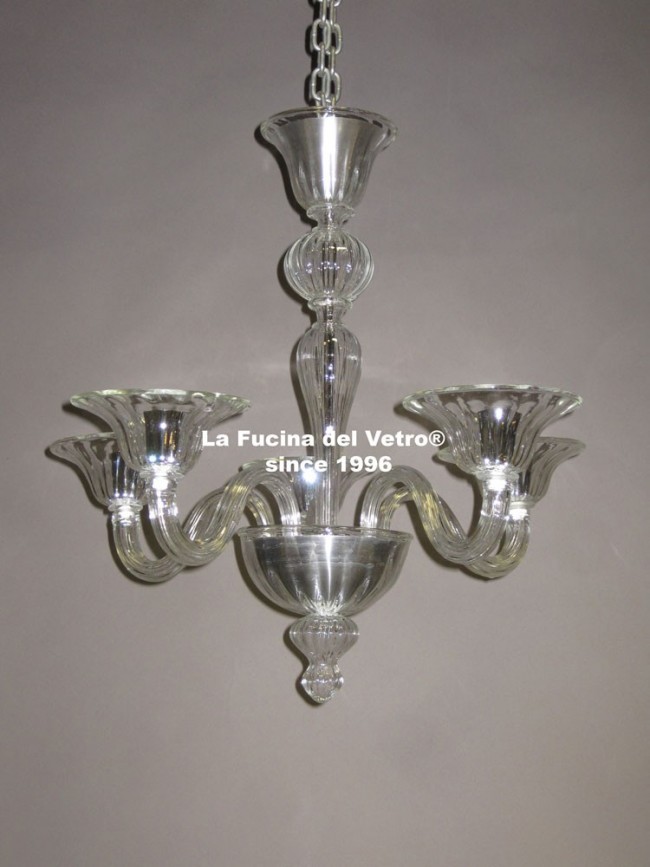 Modern Pastoral Murano Glass Chandelier