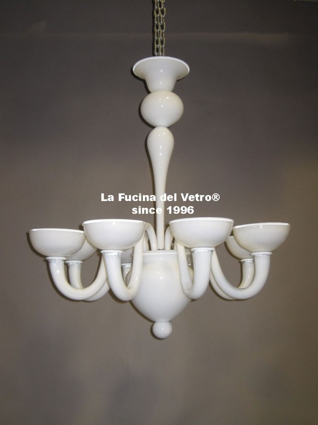 Murano glass chandelier modern line Murano chandelier modern
