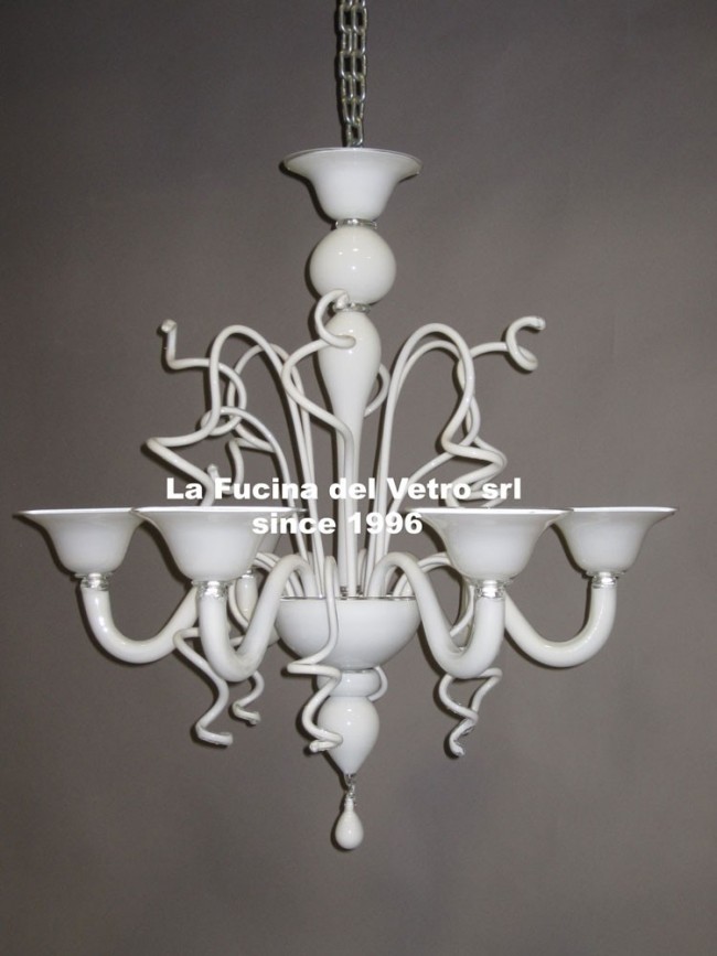 Varigola Colored Modern Murano Glass Chandelier Varigola Colored Modern Murano Glass Chandelier