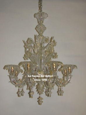 "HALFREZZONICO CLASSIC GOLD" Murano glass chandelier