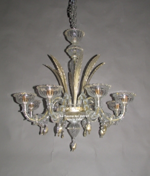"HALFREZZONICO SPEARS" Murano glass chandelier