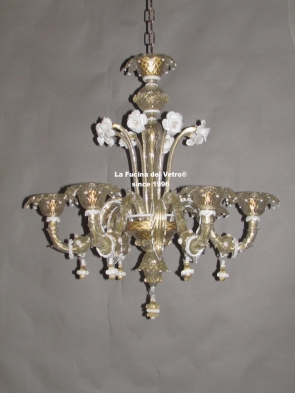 "HALFREZZONICO ROYAL" Murano glass chandelier