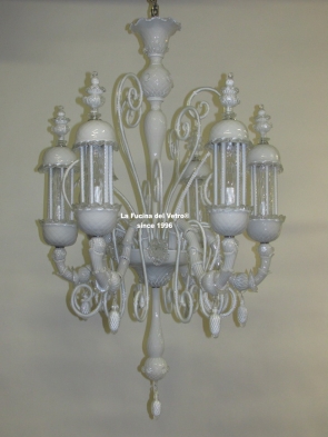 "HALFREZZONICO LANTERN" Murano glass chandelier