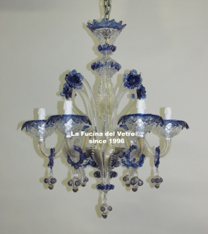 "CLASSIC PENDANTS GOLD VERS.2" Murano glass chandelier