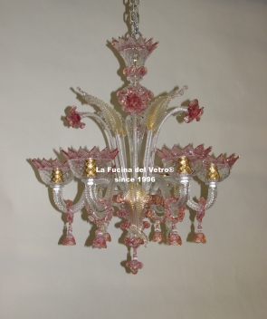 "CLASSIC PENDANTS GOLD" Murano glass chandelier