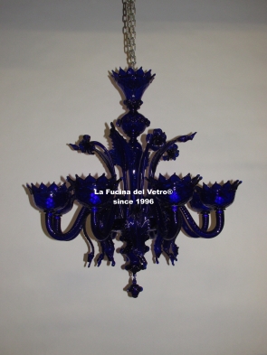 "CLASSIC COLORED" Murano glass chandelier