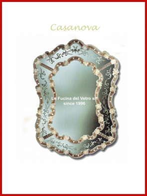 Murano glass mirror "CASANOVA"