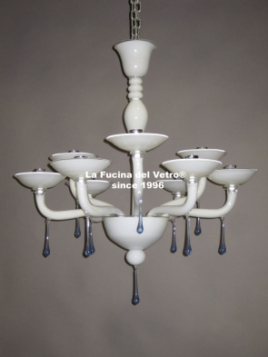 "MODERN PLATES" Murano glass chandelier