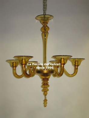 "MODERN CLUSTER" Modern Murano glass chandelier 