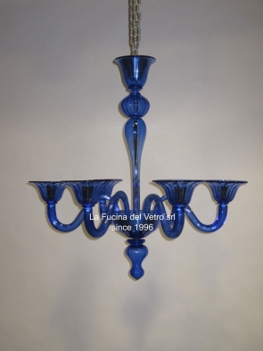 Murano glass chandelier "MODERN PASTORAL COLORED VERS. 2" 