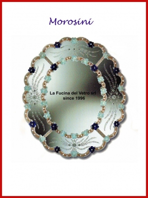 Murano glass mirror "MOROSINI" 