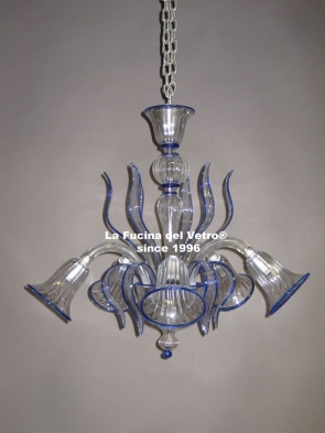 "SPEARS LIGHTS DOWN" modern Murano glass chandelier 