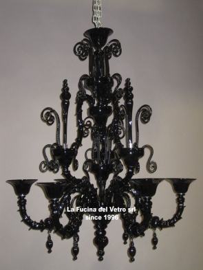 Murano glass chandelier "REZZONICO PASTORAL" 