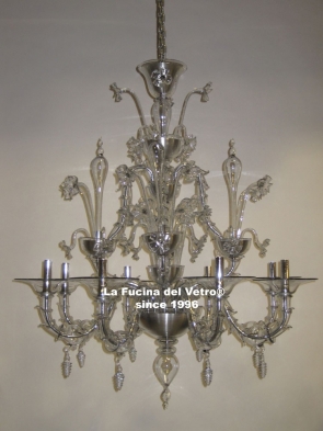 Murano glass chandelier "REZZONICO MODERNIZED"