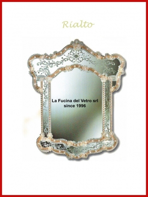 Murano glass mirror "RIALTO" 