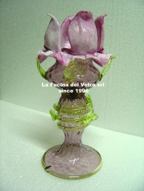 Murano glass bedside lamp "ROSE GARDEN" 