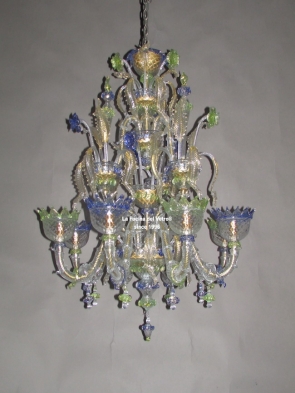 "MINIREZZONICO BICOLOR" Murano glass chandelier