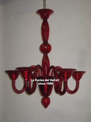  "MODERN LINE" Murano glass chandelier