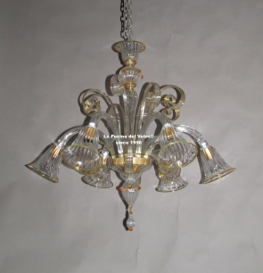"PASTORAL" Murano glass chandelier