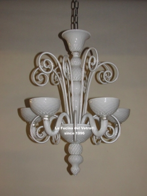 "PASTORAL BLOWN" Murano glass chandelier