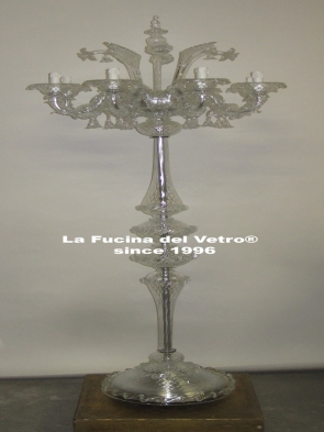 "REZZONICO" Murano glass floor lamp