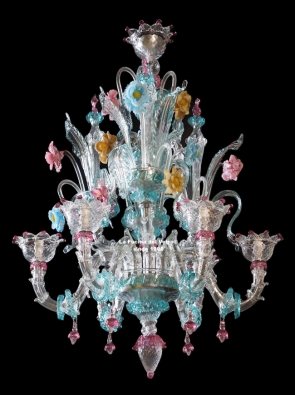 "REZZONICO GLASS PASTE" Murano glass chandelier