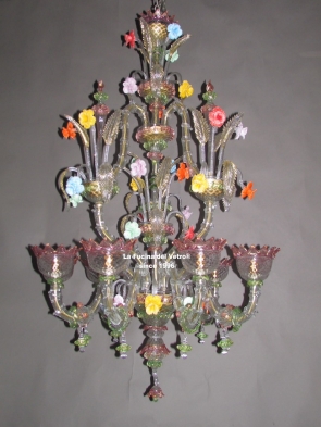 "REZZONICO GLASS PASTE VERS.2" Murano glass chandelier