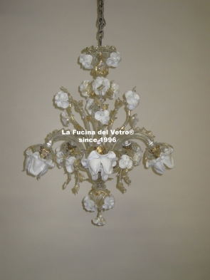 "ROSE GARDEN VERS.3" Murano glass chandelier