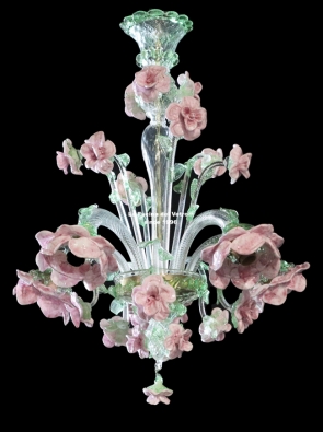 "ROSE GARDEN VERS. 2" Murano glass chandelier 