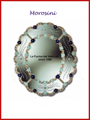 Specchio in vetro di Murano "MOROSINI"
